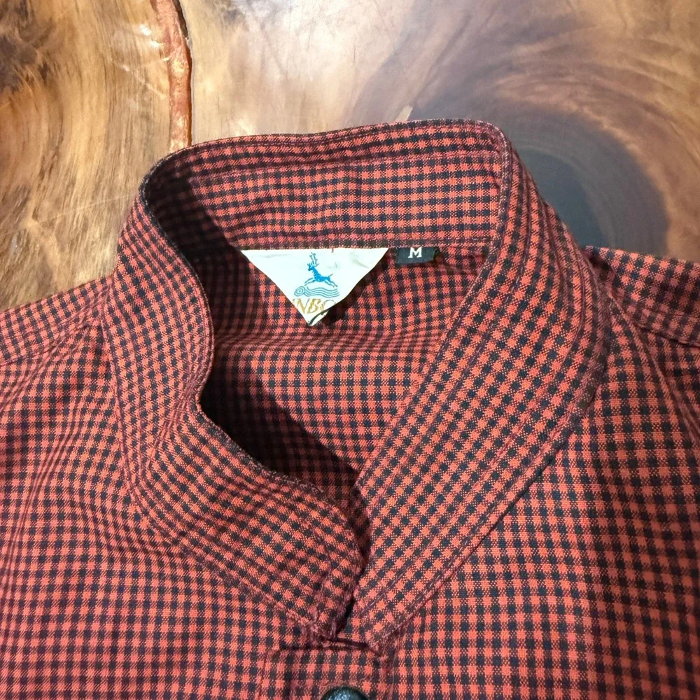 Vintage 70's Rainbow Sportswear Men's Jacket M Cotton Gingham Plaid Check J3-5